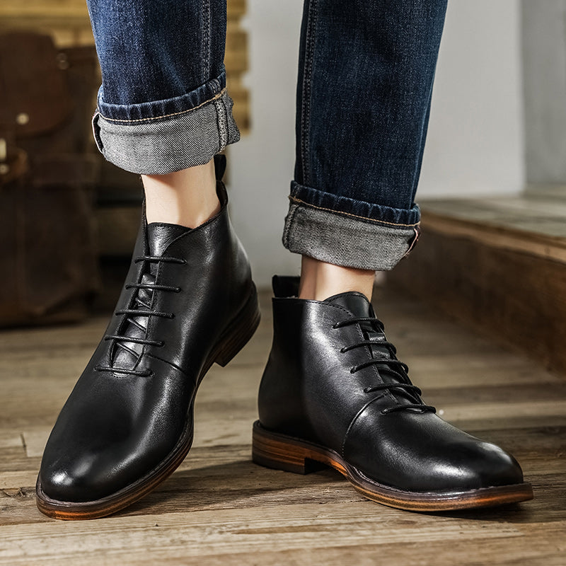 Vintage Handmade Ankle Boots for Men
