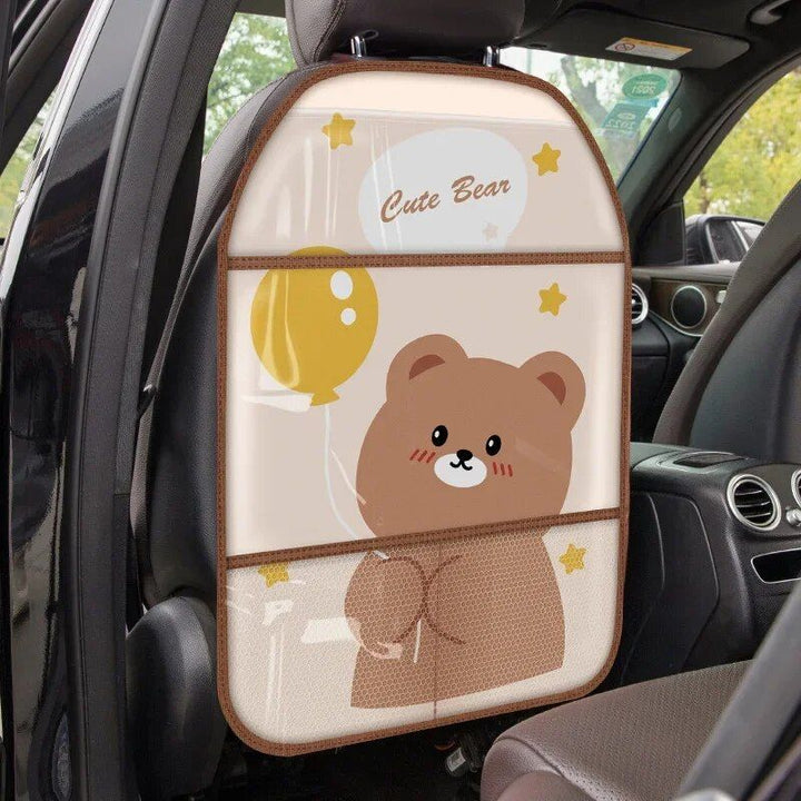 Waterproof Cartoon Car Seat Back Protector for Kids