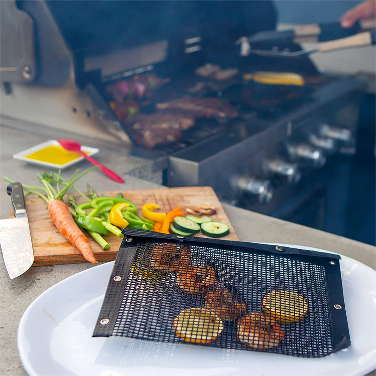 Mesh Grill Bags: Reusable Non-Stick BBQ Barbecue Bags