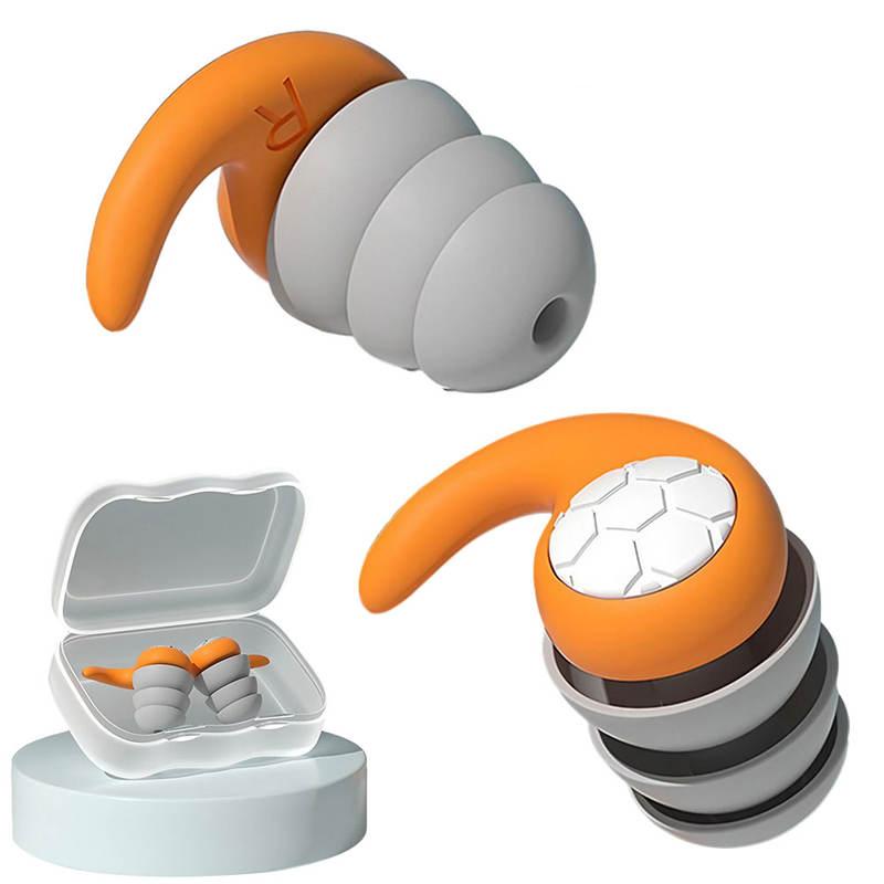 Triple Layer Silicone Earplugs for Serene Sleep and Swimming