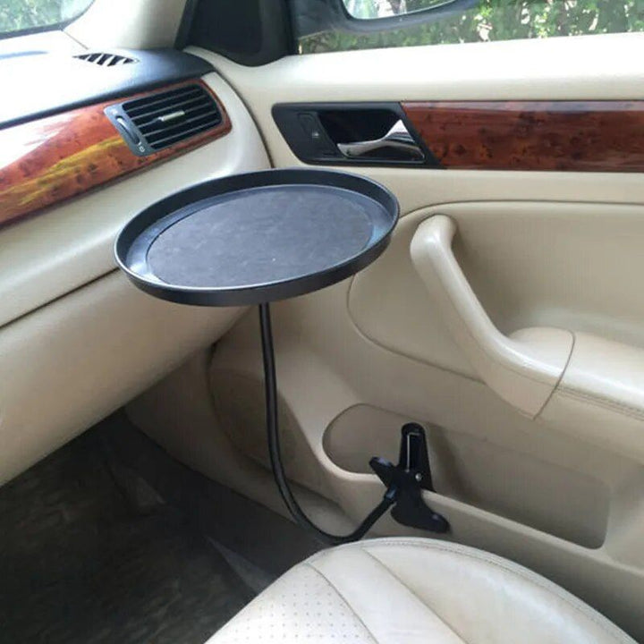 Multi-Functional Car Swivel Tray with Clamp Bracket