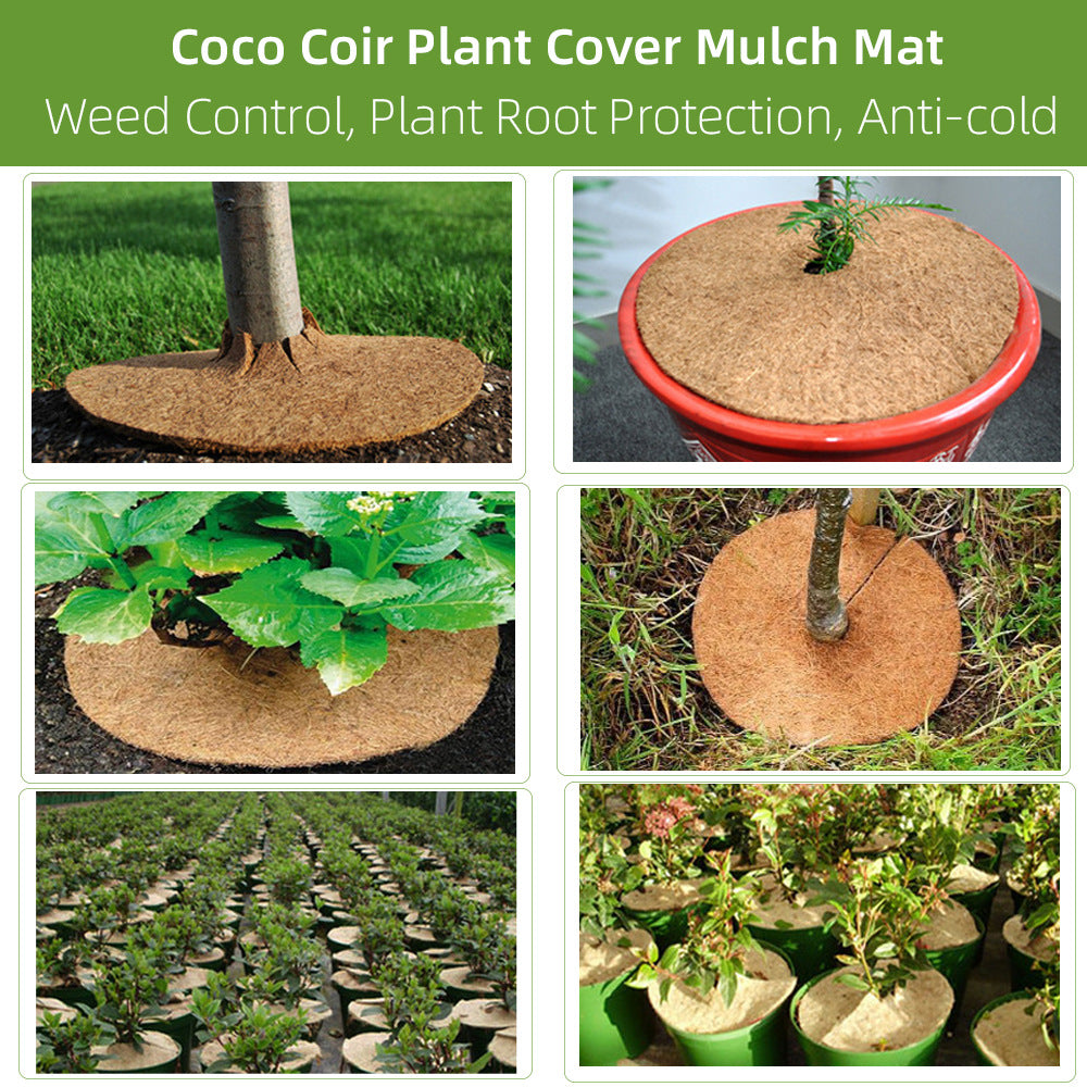 Eco-Friendly Coconut Fiber Tree Mulch Mats