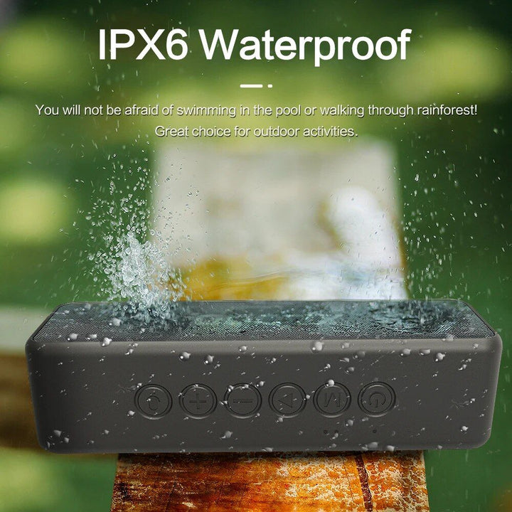 30W High-Power Portable Bluetooth 5.0 Speaker: Waterproof, Super Bass, TWS Stereo, USB-C, Long Battery Life