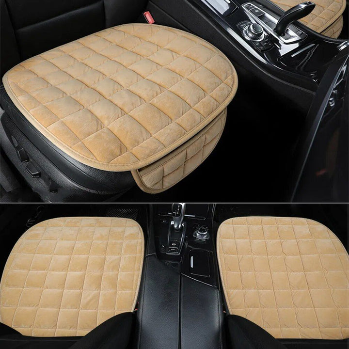 Universal Car Seat Cover: Warm, Anti-slip Cushion for Front & Rear Seats