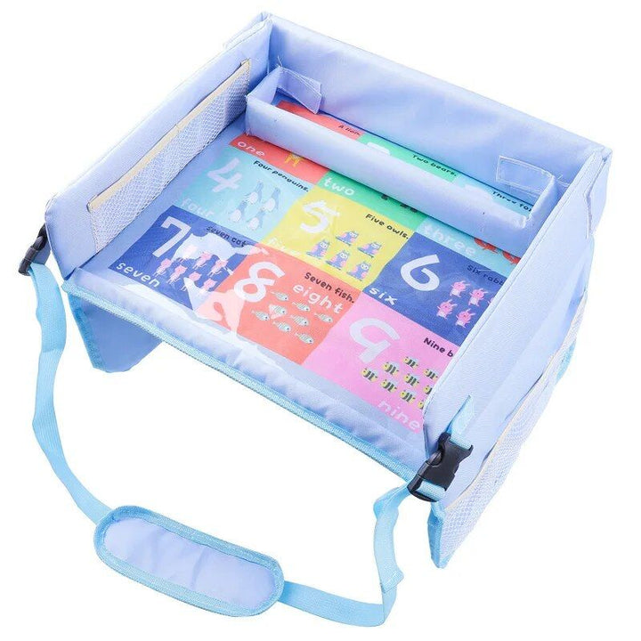 Kids Cartoon Travel Tray - Waterproof Toddler Car Seat Activity Desk