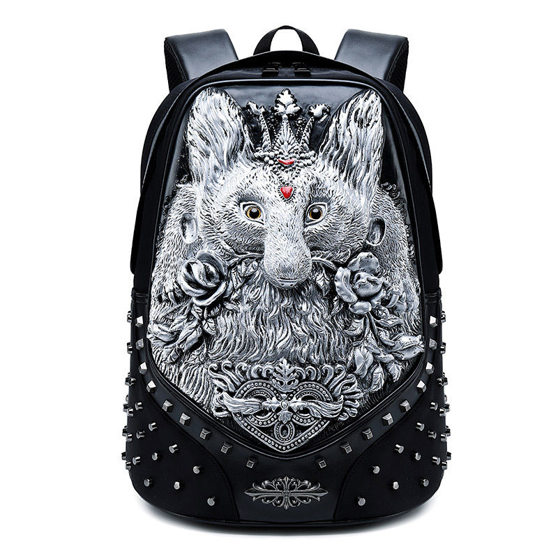 Creative Three-dimensional Animal Backpack Waterproof And Shockproof Pu