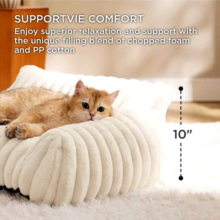 Warm Plush Cat and Dog Bed for Winter Comfort