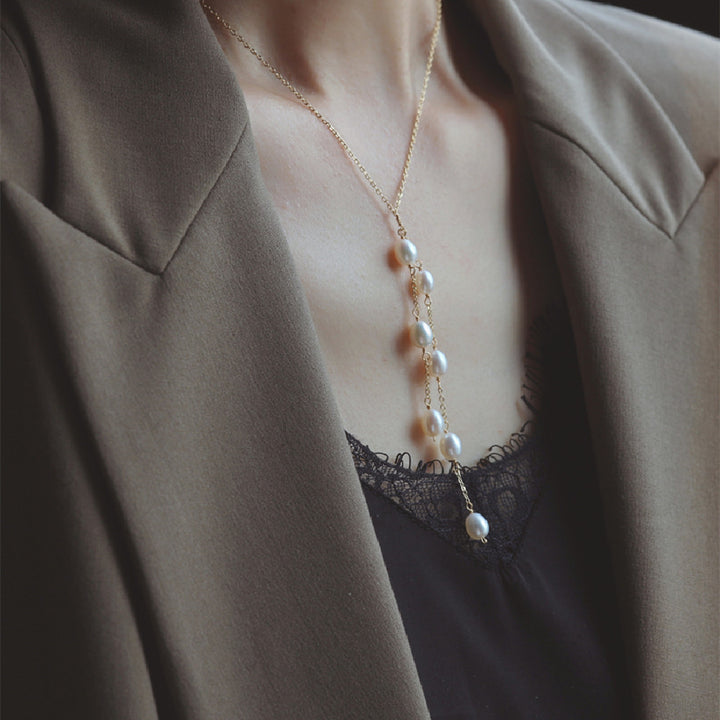 Temperament Celebrity Tassel Sweater Chain