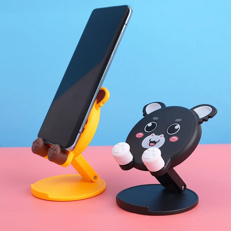Cute Pig Tiger Foldable Phone & Tablet Stand - Adjustable Desktop Holder
