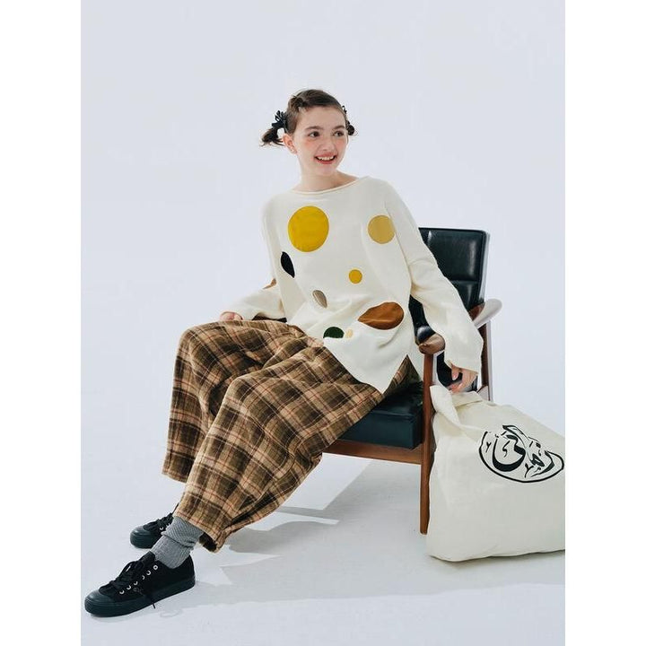 Blended Planet Polka Dot Sweater