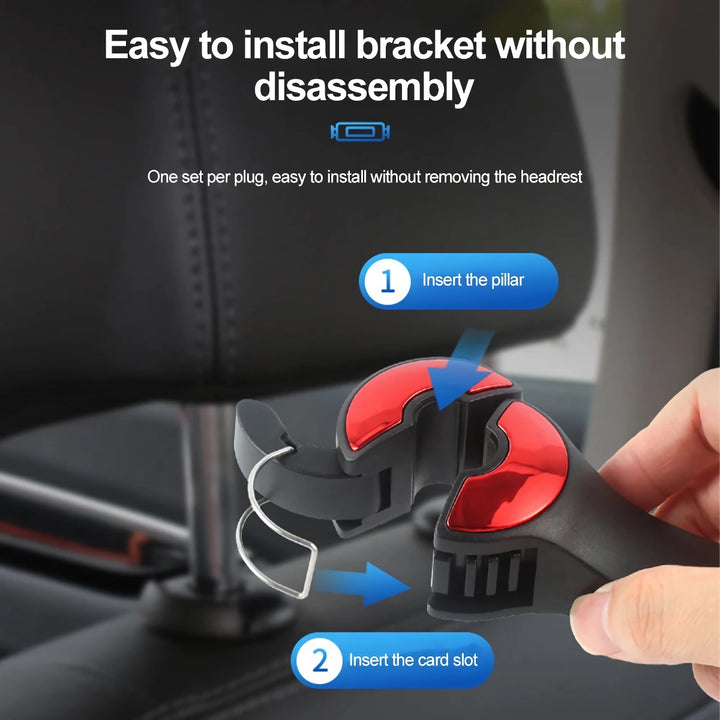 Universal Multi-Function Car Hook & Phone Holder