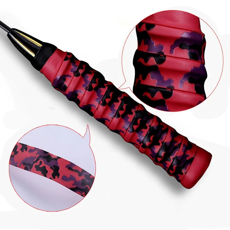 Absorbent Anti-Slip Camouflage Grip Tape for Rackets