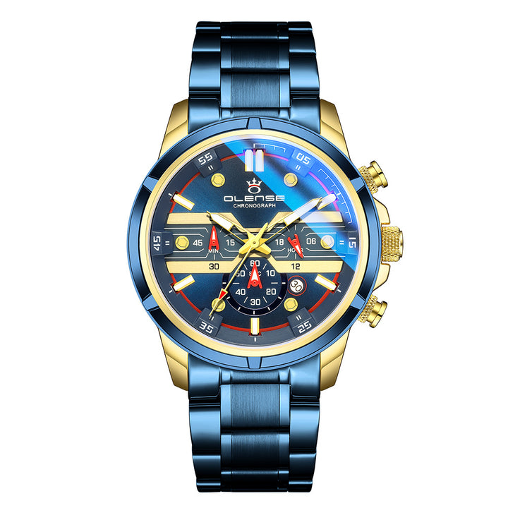 Blue Light Waterproof Watch Men's Sports Multifunction