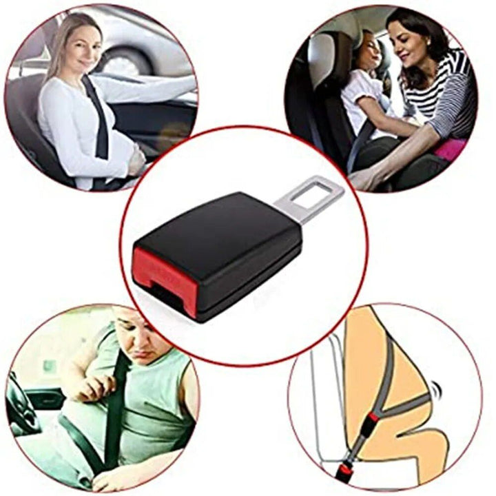 2-Pack Seat Belt Extender - Car Safety Belt Buckle Extension Clip