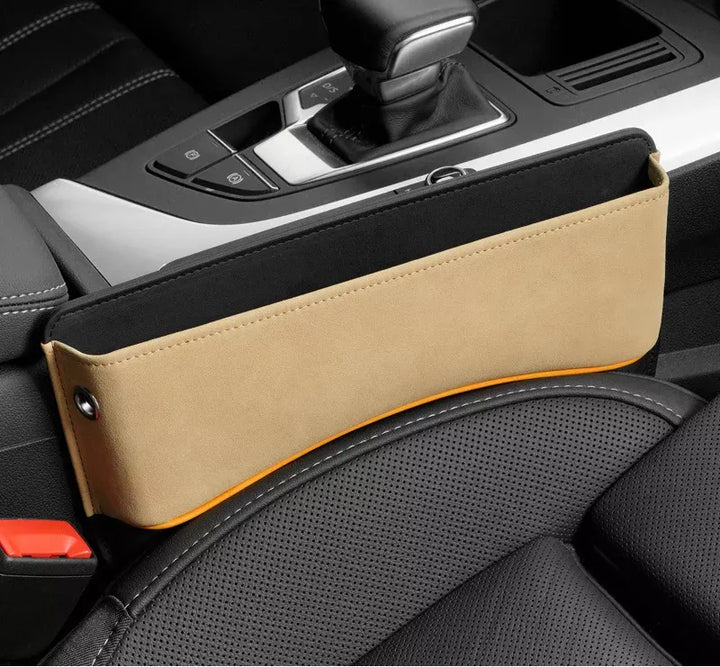 Luxe Suede Car Seat Gap Organizer & Side Pocket