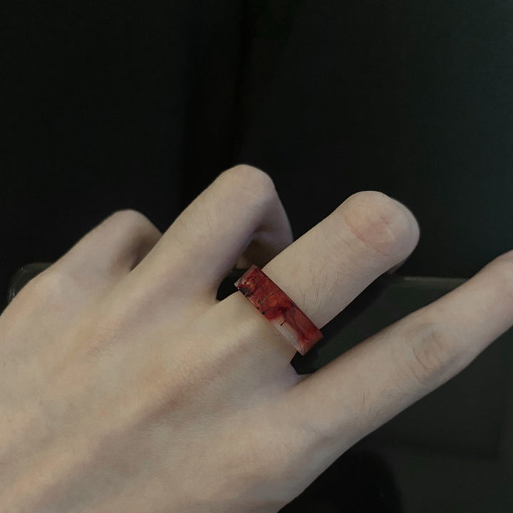 Diablo Minority Halo Dyed Crystal Resin Hand Glue Ring