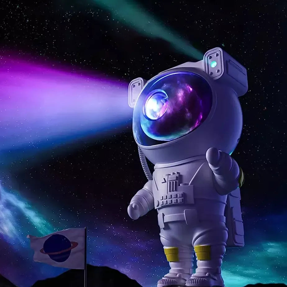 Starry Sky Astronaut Night Light Galaxy Projector Lamp with Remote Control and Timer