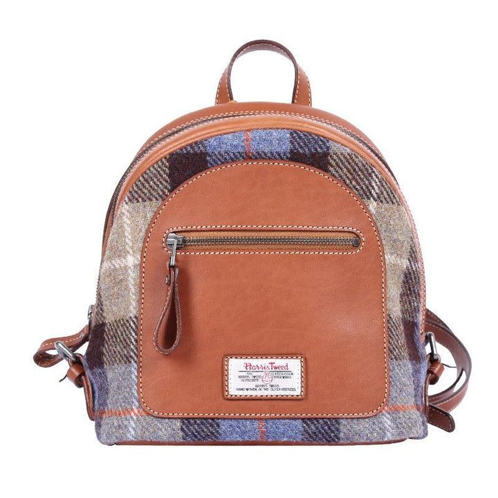 Fabric British Vintage Full Leather Small Backpack - MRSLM