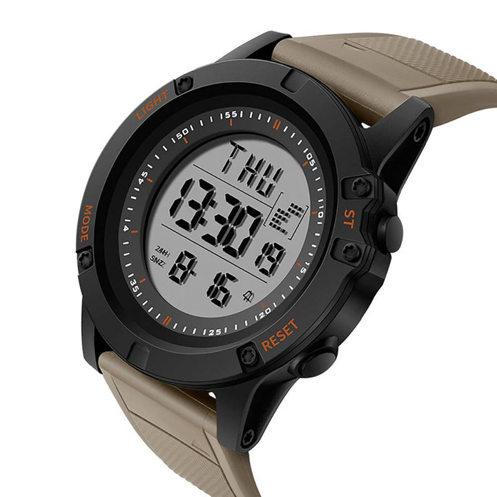 Outdoor Hiking Waterproof Backlight Sports Digital Men Wrist Watch Stopper Alarm - MRSLM