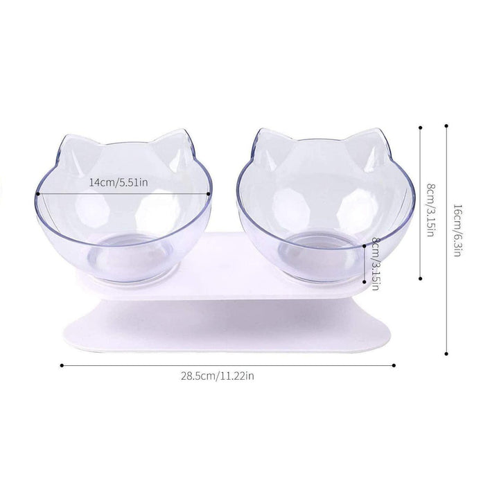 Non-Slip Cat Bowls with Raised Stand - MRSLM
