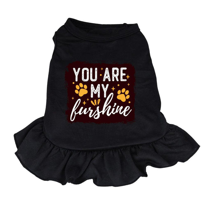 Cute Quote Dog Sundress - Furshine Dog Dress Shirt - Text Design Dog Clothing - MRSLM