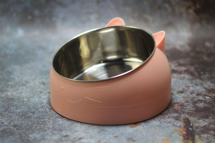 Protective Cervical Cat Bowl Oblique Mouth Pet Bowl - MRSLM