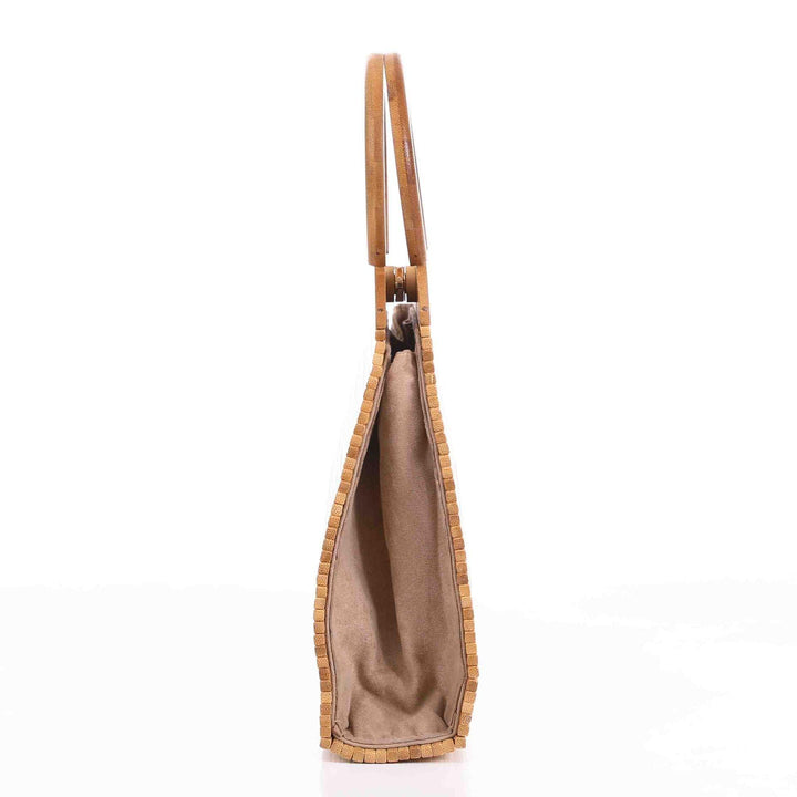 Bamboo Hand-woven Clutch Bag Natural Bamboo Bag Handbag - MRSLM