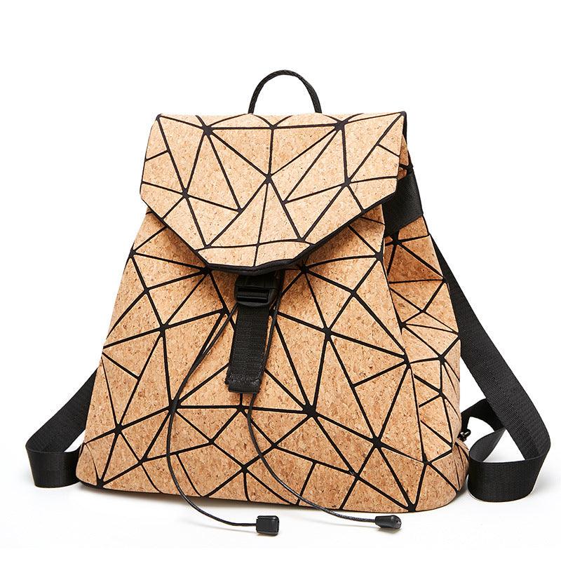 KAOGE Original Natural Cork Backpack Women Fashion Wooden Vegan Bag Female Backpacks Travel Bagpack Girl School Bag - MRSLM