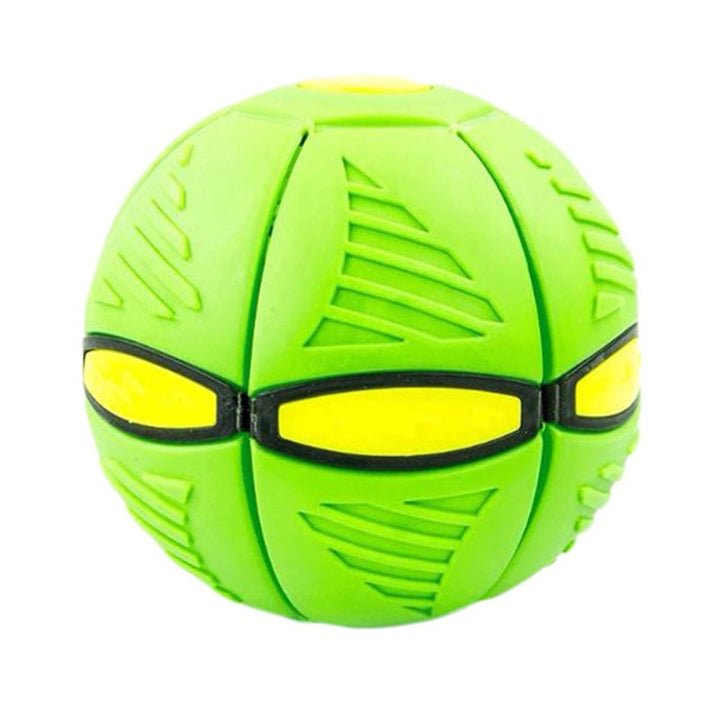 Flying UFO Flat Throw Disc Ball with LED Light Toy Kid Outdoor Garden Beach Game