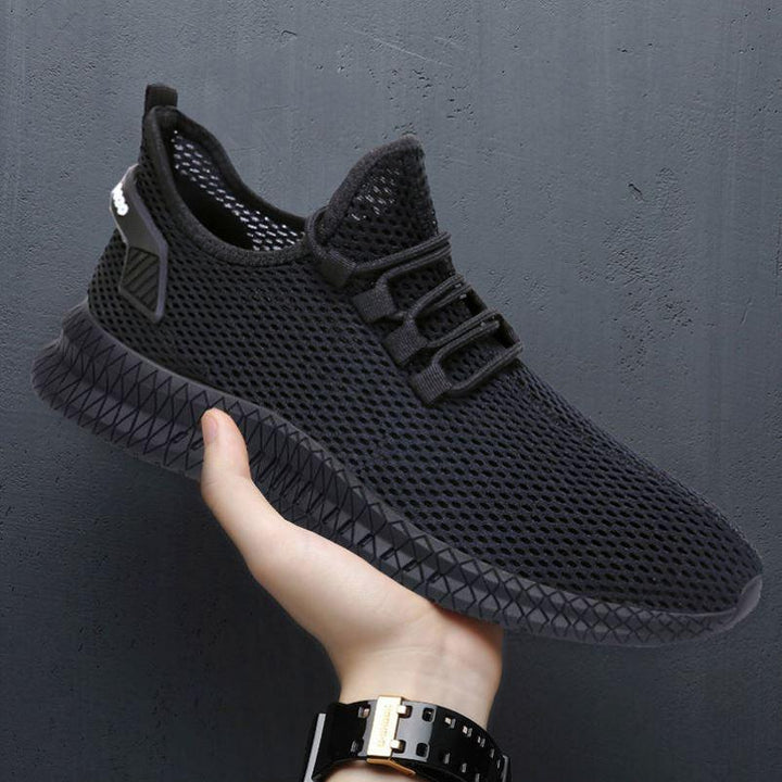 Flying woven casual shoes summer soft sole single shoe mesh - MRSLM