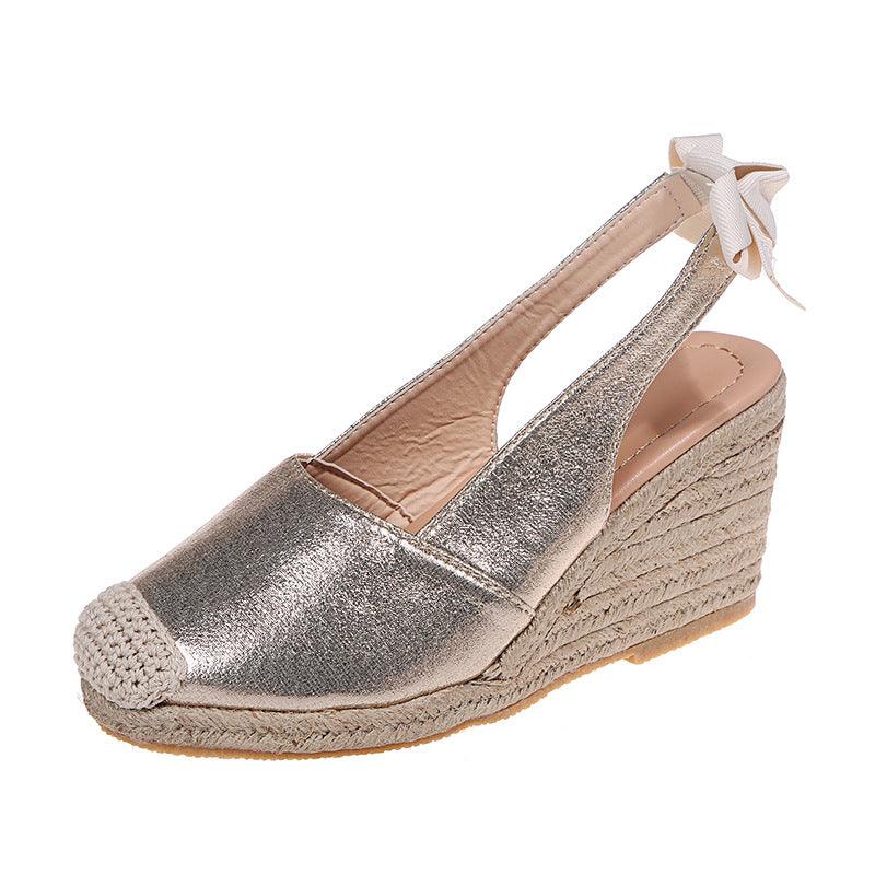 Fashion Women's Snake Print Toe Cap Sandals - MRSLM