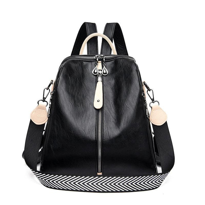 New Women Backpacks Soft Leather Backpack Fashion - MRSLM