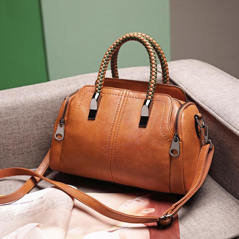 Casual Woven Handbag Bag Female Texture Single Shoulder - MRSLM