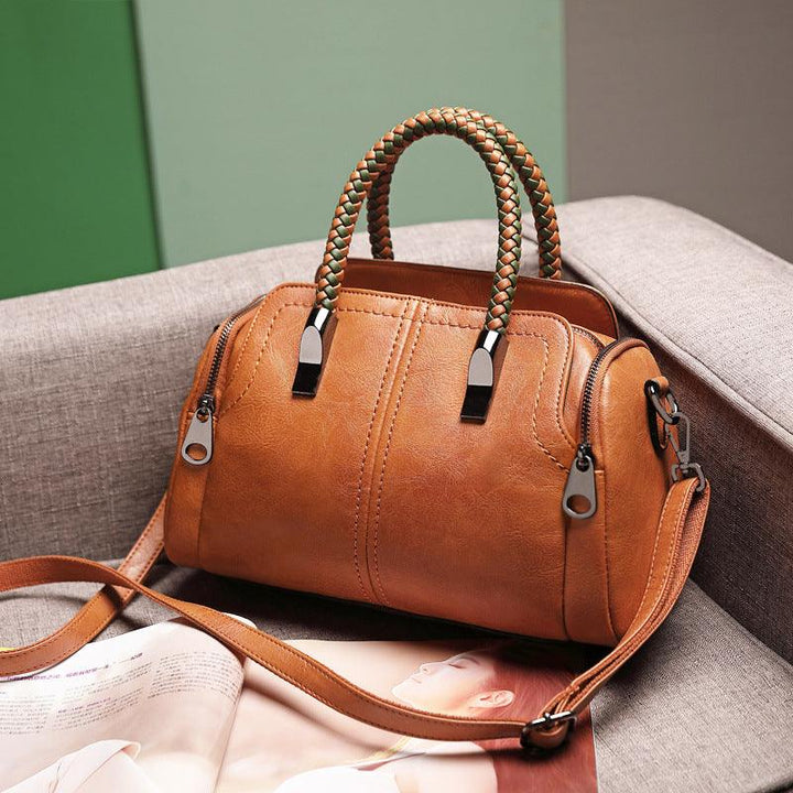 Casual Woven Handbag Bag Female Texture Single Shoulder - MRSLM