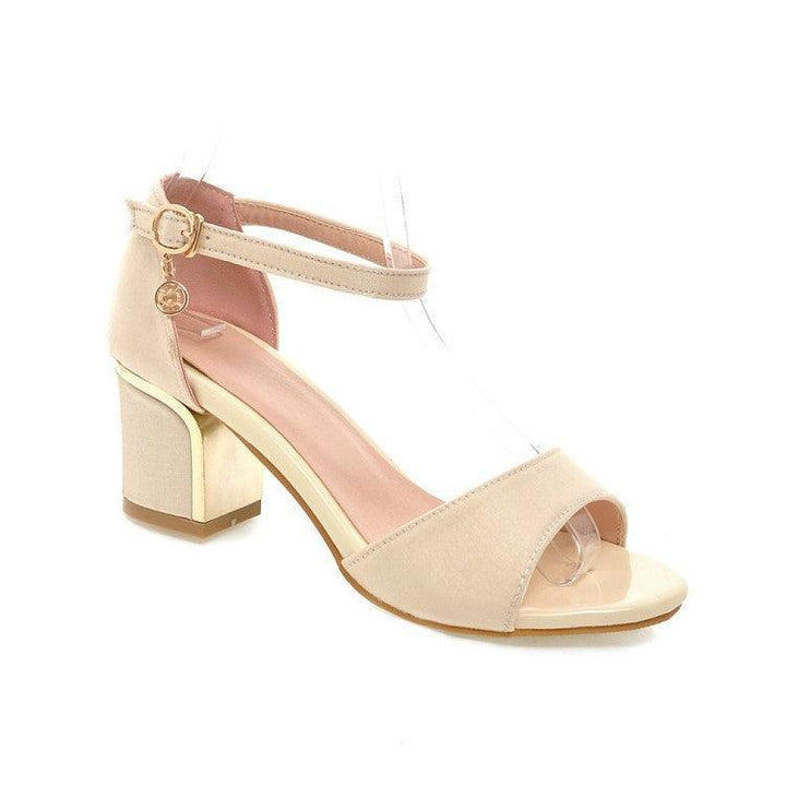 Cloth One-Line Open-Toe Sandals Summer Women's Shoes - MRSLM