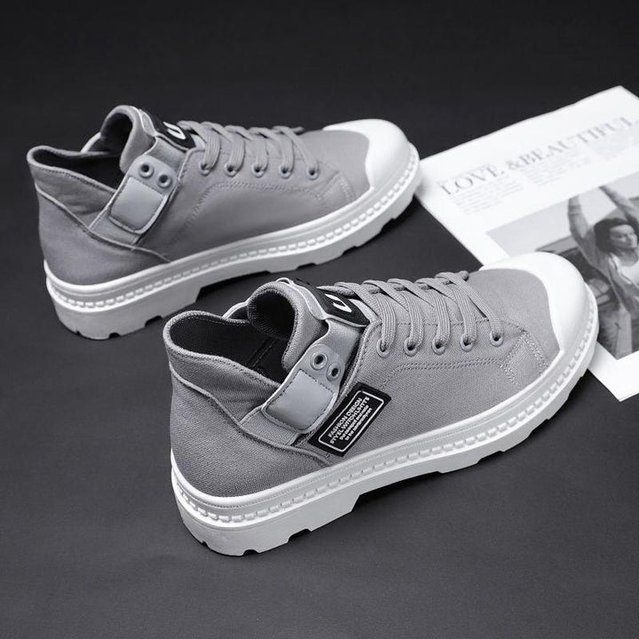 New Breathable Men'S High-Top Canvas Shoes - MRSLM