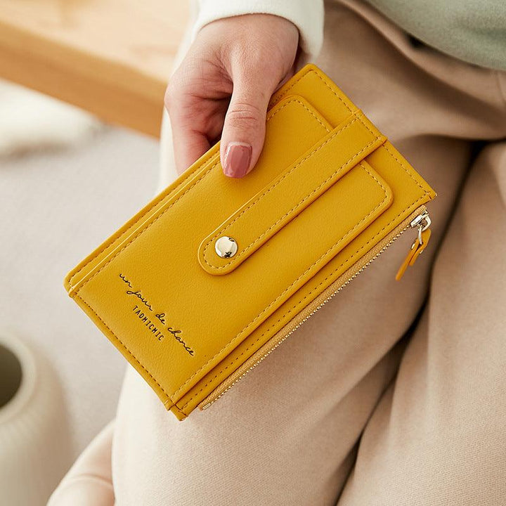 Anti-Demagnetization Double Zipper Ultra-Thin Wallet - MRSLM