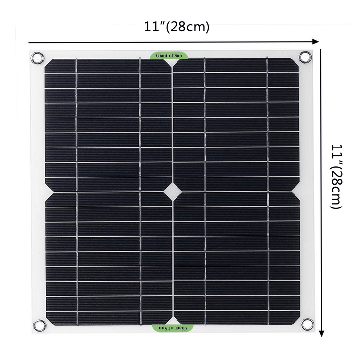 200W Solar Panel Kit 12V Battery Charger 10-100A Controller for Ship Motorcycles Boat - MRSLM