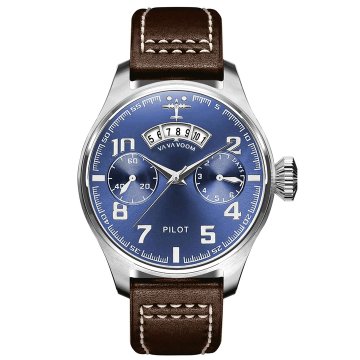 VA VA VOOM VA-2092 Date Display Decorative Dial Men Wrist Watch Casual Style Quartz Watch - MRSLM