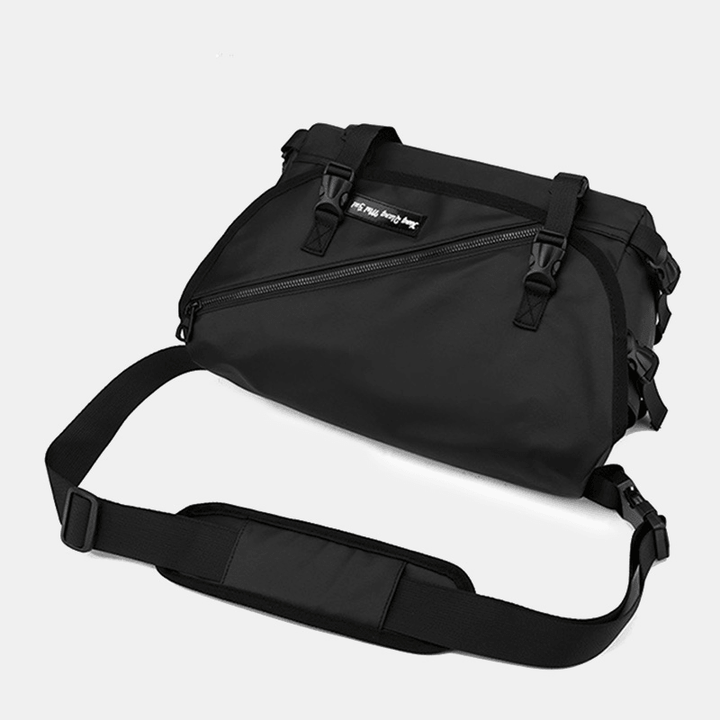 Unisex Large Capacity Back Anti-Theft Pocket Crossbody Bags Minimalist Buckle Nylon Messenger Bag Shoulder Bag - MRSLM