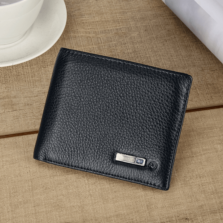 Men Vintage Genuine Leather Card Holder Wallet - MRSLM