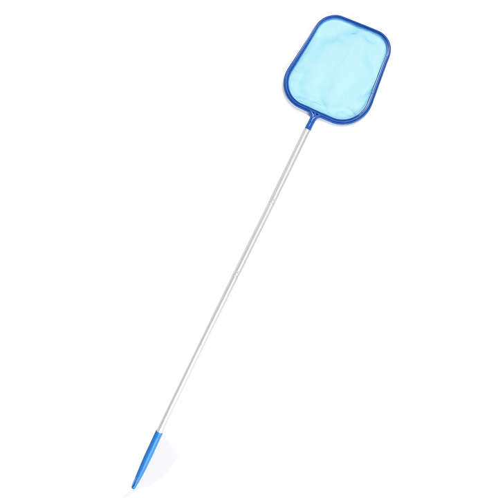 Removable 5 Section Swimming Pool Net Aluminum Telescopic Cleaning Pole Pool Leaf Skimmer Cleaning Tool - MRSLM