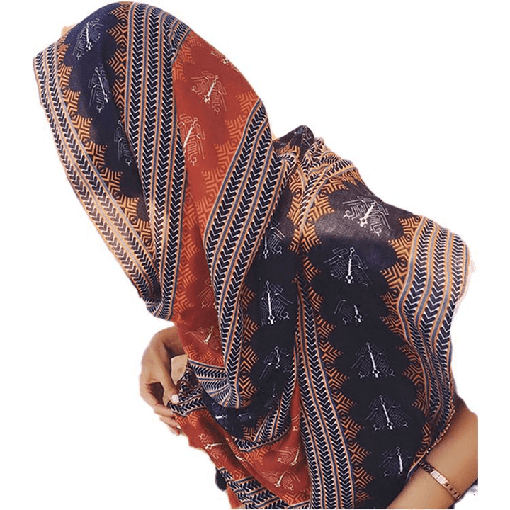 Turkey Desert Vacation Fringed Ethnic Style Cotton and Linen Scarf Ladies Travel - MRSLM