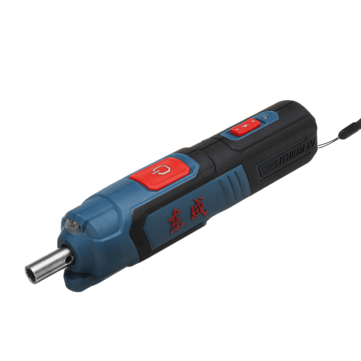 DONGCHENG 4V Mini Screw Driver Drill Electric Screwdriver Rechargeable Household Power Tool Screwdriver - MRSLM