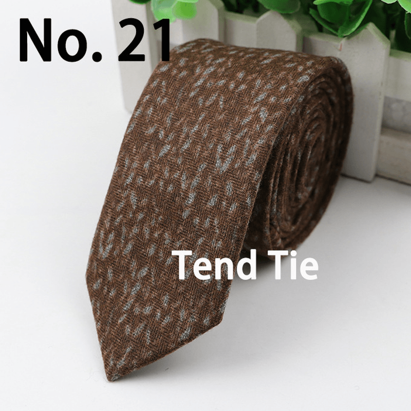 Men'S Tie New Ultra-Narrow Wool Elegant Atmosphere - MRSLM