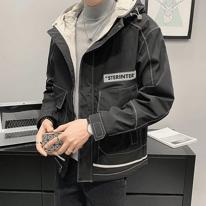 Workwear Jacket Men'S Trend Brand Student Hooded Top - MRSLM