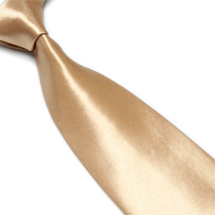 Men'S Imitation Silk Solid Color Wide Tie Knot Wedding Banquet Bright - MRSLM