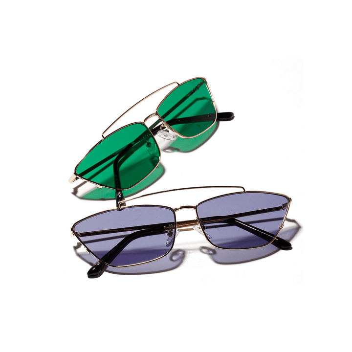 Box Color Eyeglasses Popular Small Frame Sunglasses in Europe and America - MRSLM