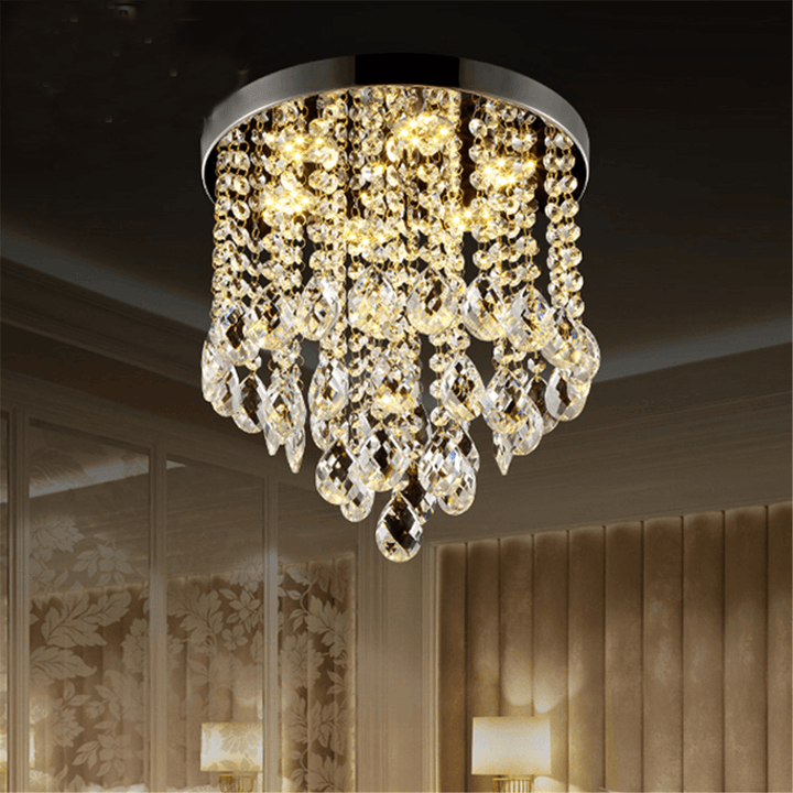 Modern Crystal Ceiling Light Lamp Pendant Lighting Chandelier Fixture Home Decor - MRSLM