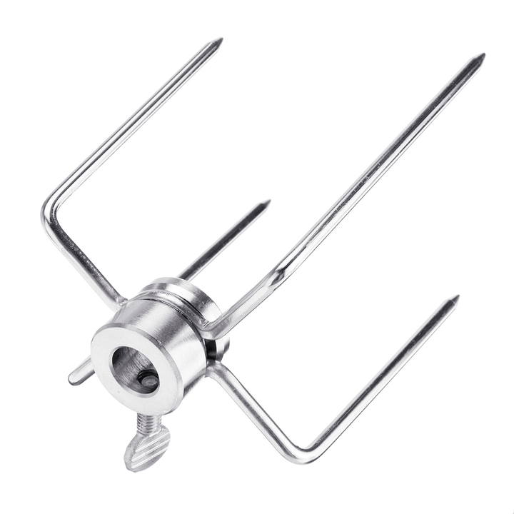 2Pcs BBQ Skewer Stainless Steel Barbeque Kebab Camping Cooking Grill Stick Fork - MRSLM
